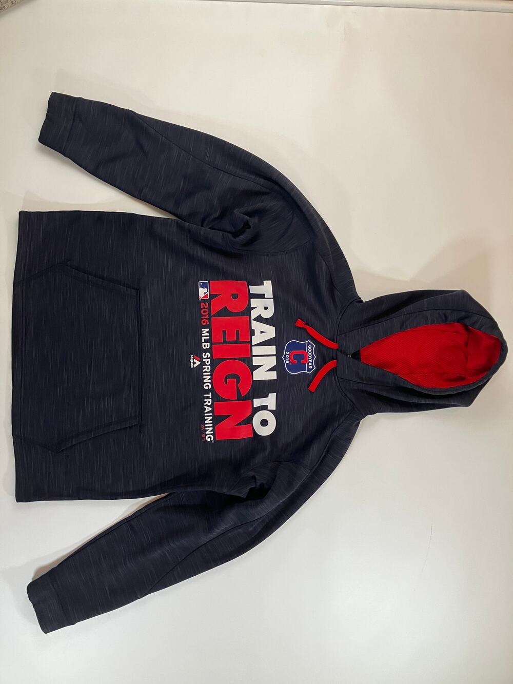 Majestic Cleveland Indians Hoodie Medium 2016 Spring Training Train to Reign MLB